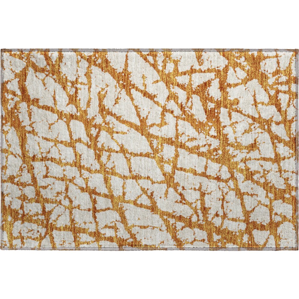 Premium Machine Washable Mayfield AMF972 Copper 1'8" x 2'6" Rug