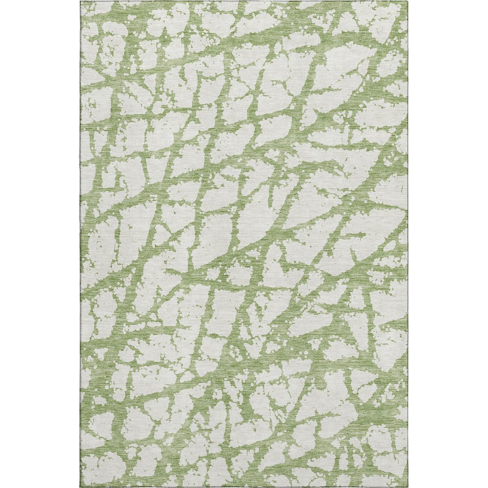 Premium Machine Washable Mayfield AMF972 Green 2'6" x 3'10" Rug