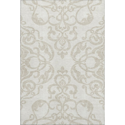 Premium Machine Washable Mayfield AMF973 Ivory 2'6" x 3'10" Rug