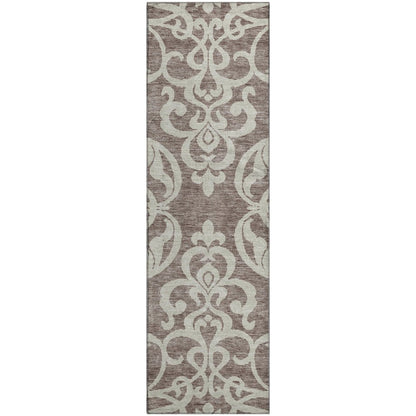 Premium Machine Washable Mayfield AMF973 Taupe 2'3" x 7'6" Runner Rug