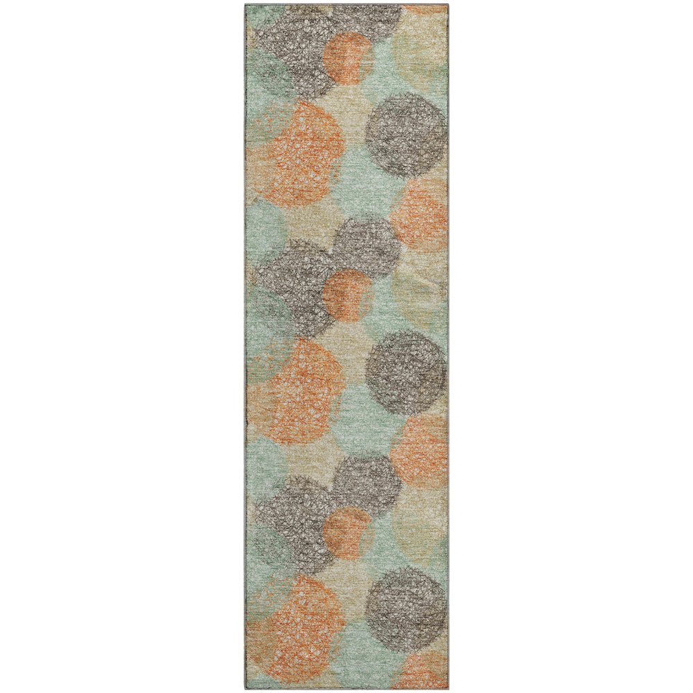 Premium Machine Washable Mayfield AMF977 Beige 2'3" x 7'6" Runner Rug