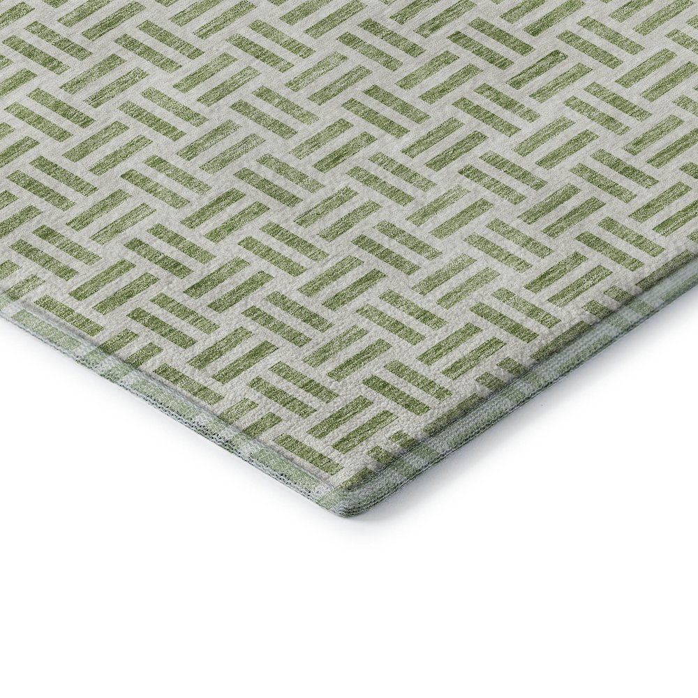 Premium Machine Washable Mayfield AMF978 Aloe 1'8" x 2'6" Rug