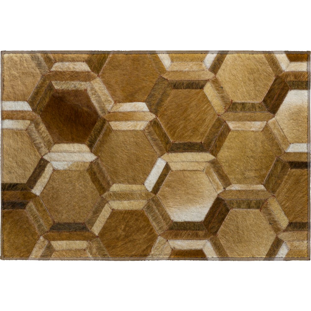 Premium Machine Washable Mayfield  Brown 1'8" x 2'6" Rug