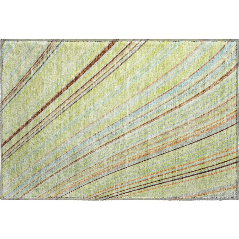 Premium Machine Washable Mayfield AMF981 Aloe 1'8" x 2'6" Rug