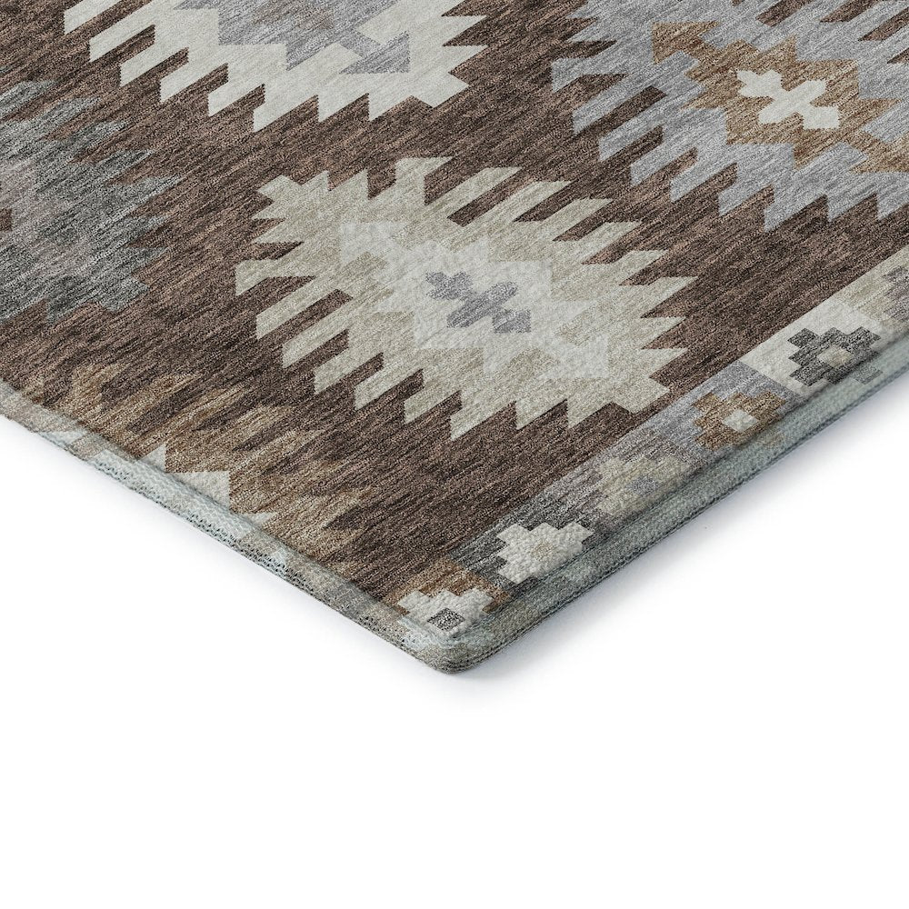 Premium Machine Washable Mayfield AMF983 Brown 1'8" x 2'6" Rug