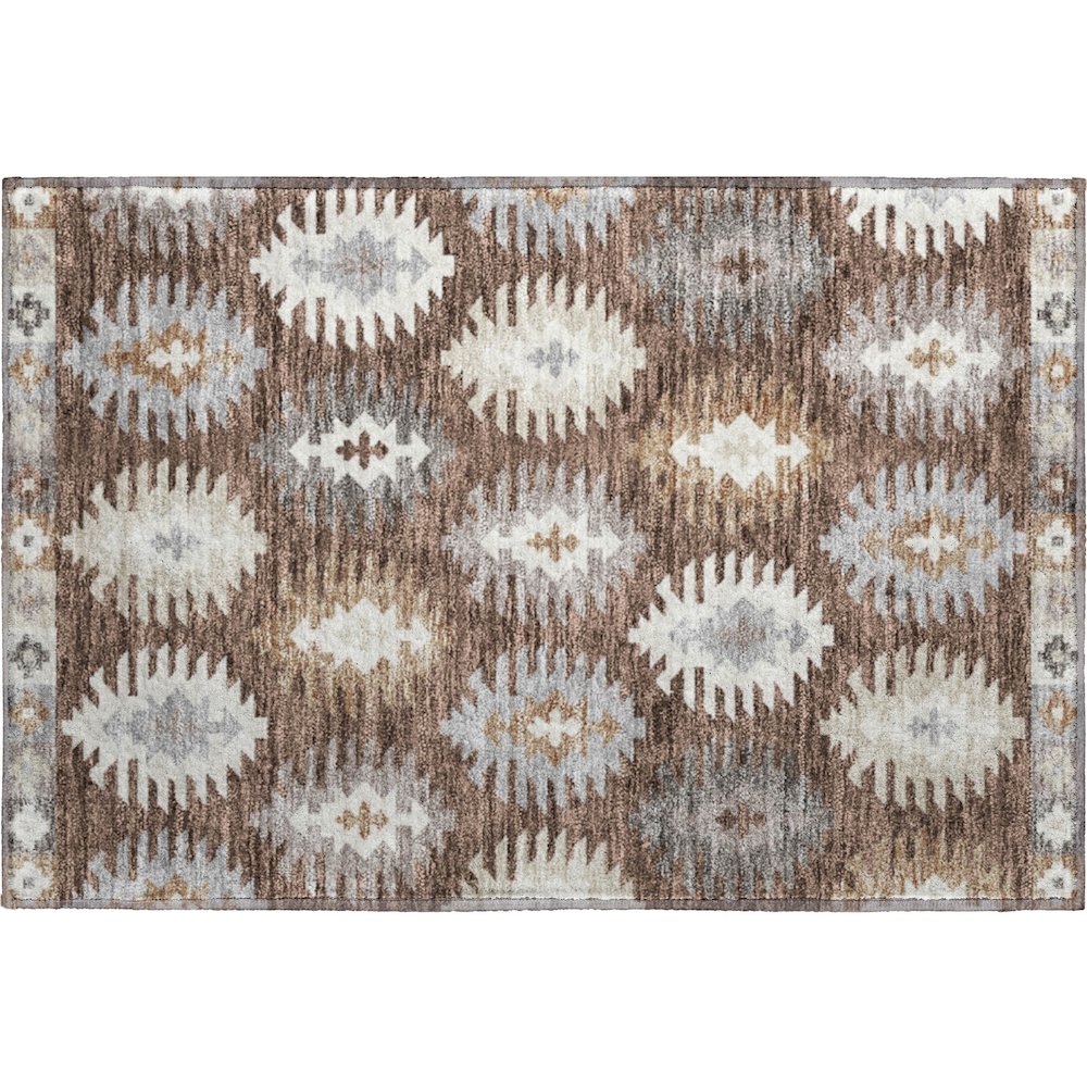 Premium Machine Washable Mayfield AMF983 Brown 1'8" x 2'6" Rug