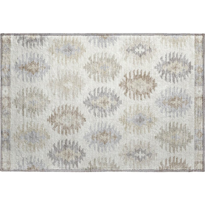 Premium Machine Washable Mayfield AMF983 Ivory 1'8" x 2'6" Rug