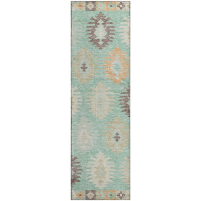 Premium Machine Washable Mayfield AMF983 Mint 2'3" x 7'6" Runner Rug