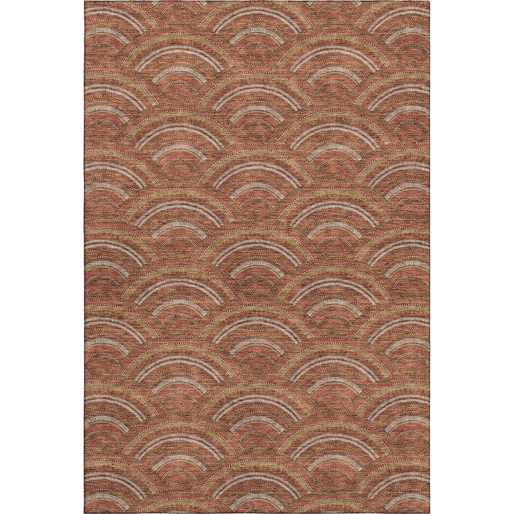 Premium Machine Washable Mayfield AMF984 Paprika 2'6" x 3'10" Rug