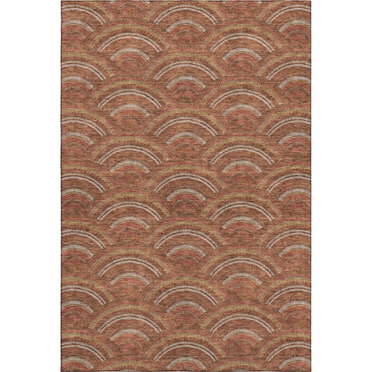 Premium Machine Washable Mayfield AMF984 Paprika 2'6" x 3'10" Rug