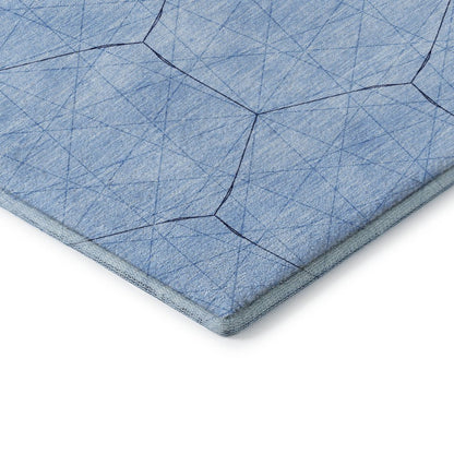 Premium Machine Washable Mayfield AMF987 Sky 1'8" x 2'6" Rug