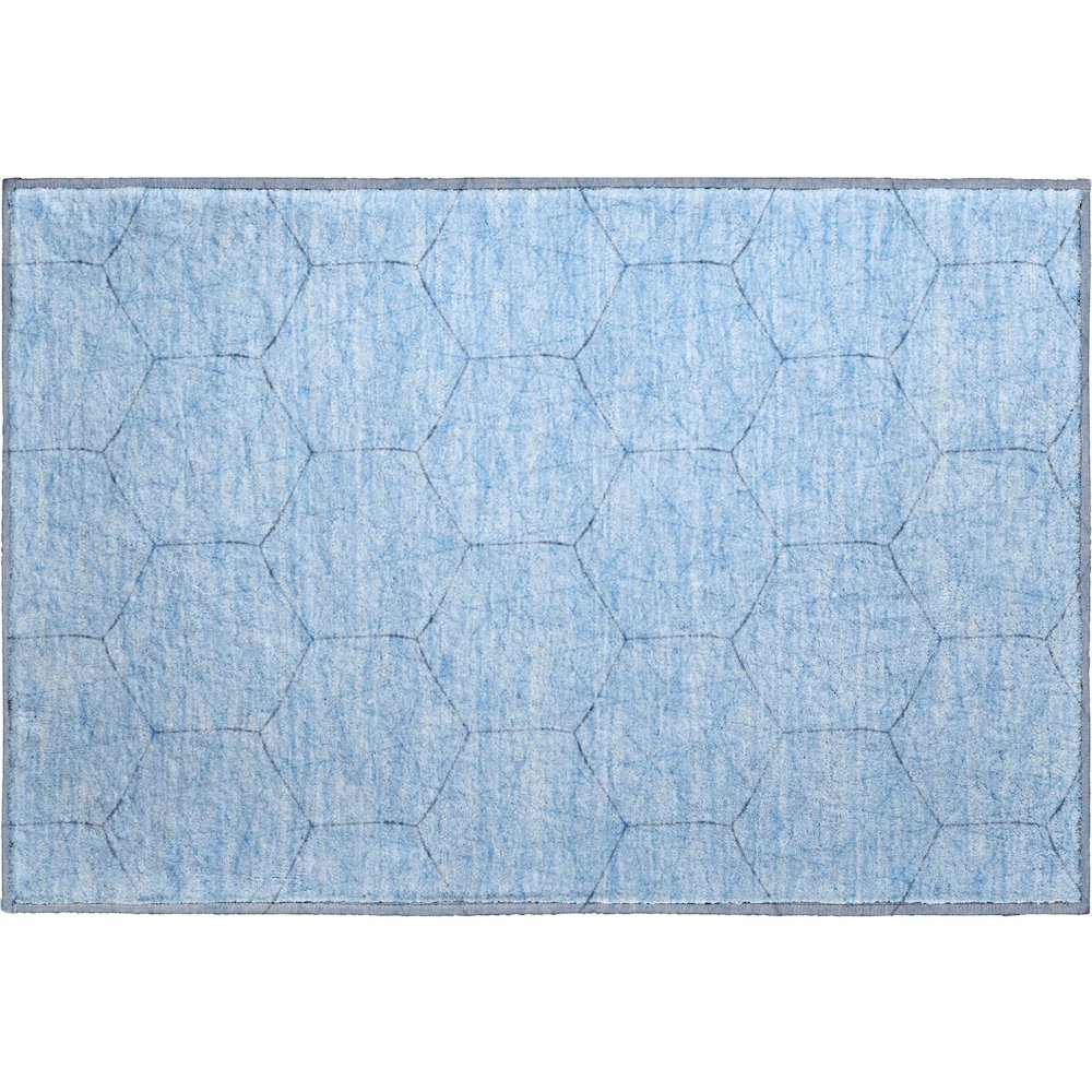 Premium Machine Washable Mayfield AMF987 Sky 1'8" x 2'6" Rug