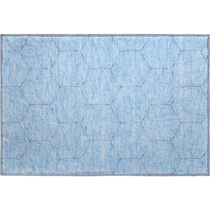 Premium Machine Washable Mayfield AMF987 Sky 1'8" x 2'6" Rug