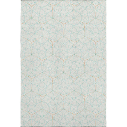 Premium Machine Washable Mayfield AMF987 White 2'6" x 3'10" Rug