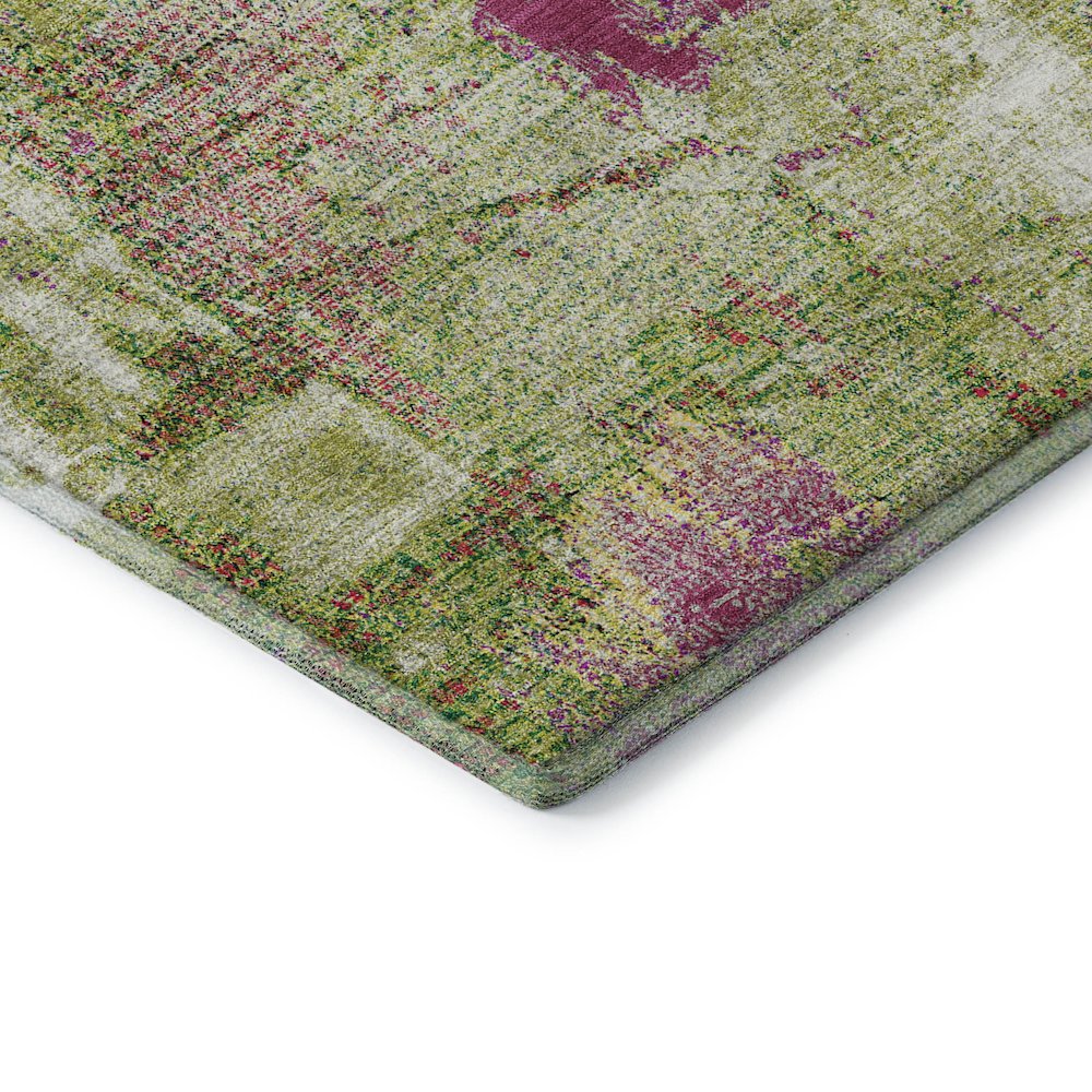 Premium Machine Washable Mayfield AMF989 Lime 1'8" x 2'6" Rug