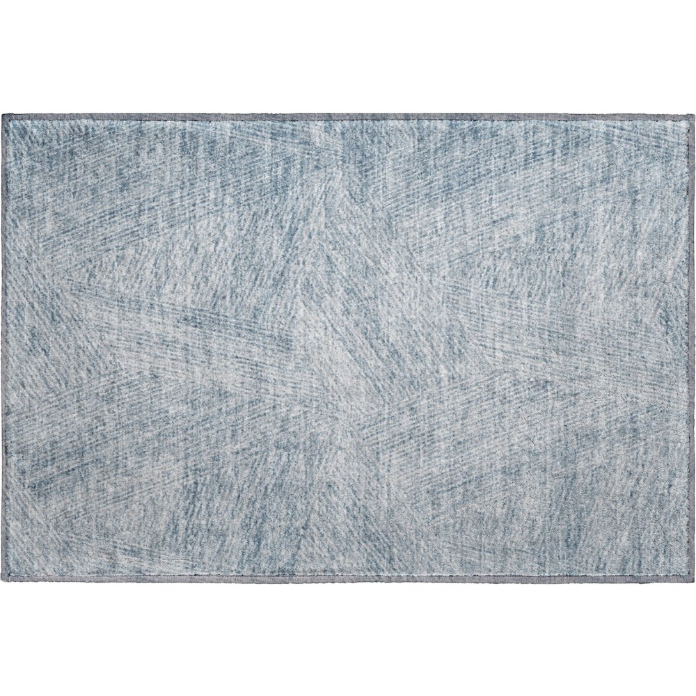 Premium Machine Washable Mayfield AMF991 Denim 1'8" x 2'6" Rug