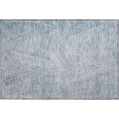 Premium Machine Washable Mayfield AMF991 Denim 1'8" x 2'6" Rug