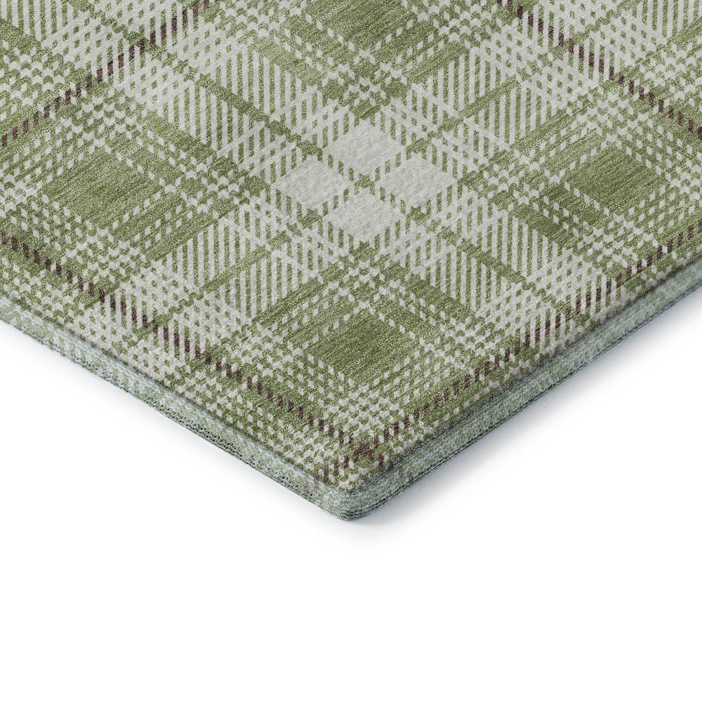 Premium Machine Washable Mayfield AMF993 Aloe 1'8" x 2'6" Rug