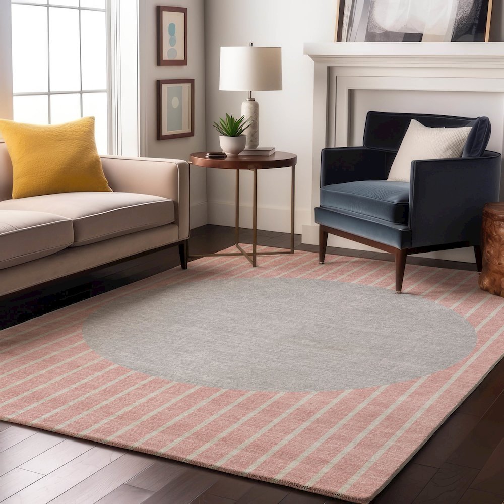 Premium Machine Washable Mayfield AMF994 Pink 2'6" x 3'10" Rug