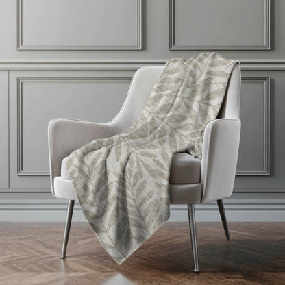 Premium Machine Washable ASB111 Taupe 50" x 70" Sherpa Throw Blanket