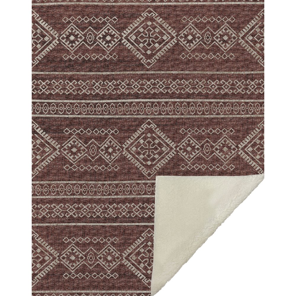Premium Machine Washable ASB120 Canyon 50" x 70" Sherpa Throw Blanket