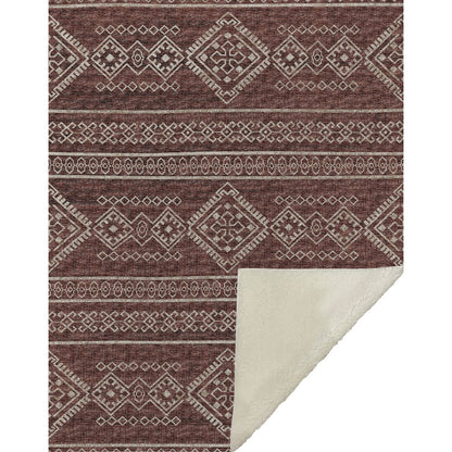 Premium Machine Washable ASB120 Canyon 50" x 70" Sherpa Throw Blanket