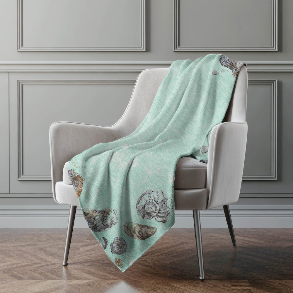 Premium Machine Washable ASB188 Green 50" x 70" Sherpa Throw Blanket