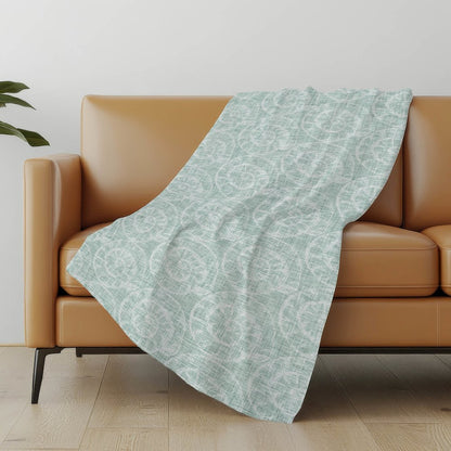 Premium Machine Washable ASB190 Green 50" x 70" Sherpa Throw Blanket