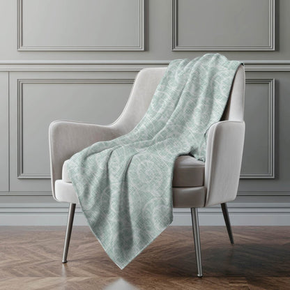 Premium Machine Washable ASB190 Green 50" x 70" Sherpa Throw Blanket