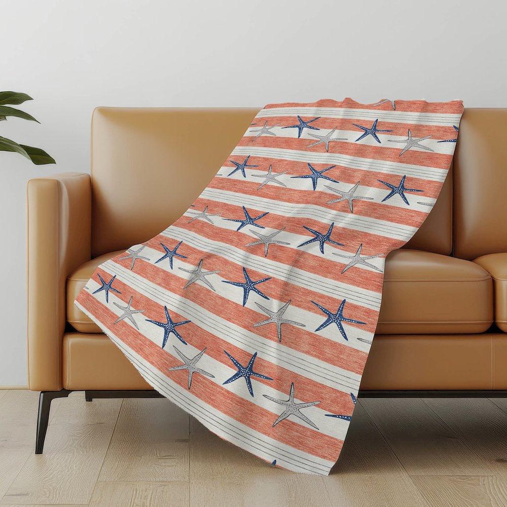 Premium Machine Washable ASB191 Coral 50" x 70" Sherpa Throw Blanket