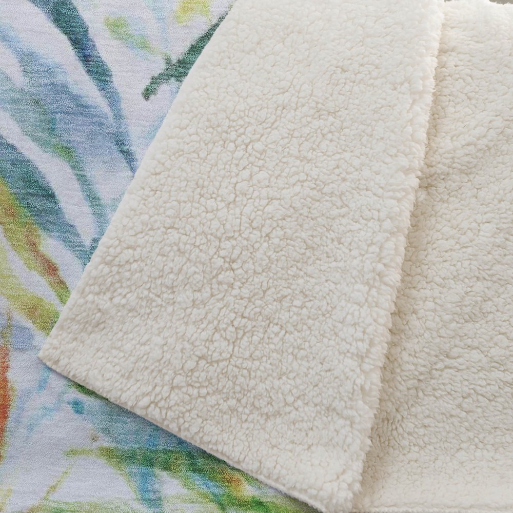 Premium Machine Washable ASB199 Multi 50" x 70" Sherpa Throw Blanket