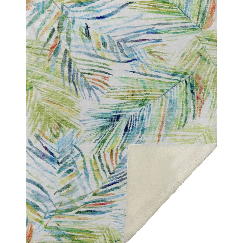 Premium Machine Washable ASB199 Multi 50" x 70" Sherpa Throw Blanket