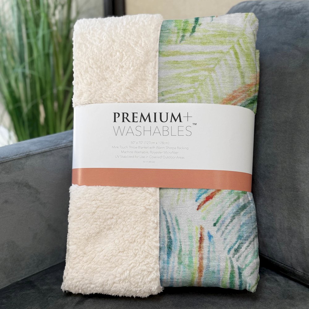 Premium Machine Washable ASB199 Multi 50" x 70" Sherpa Throw Blanket