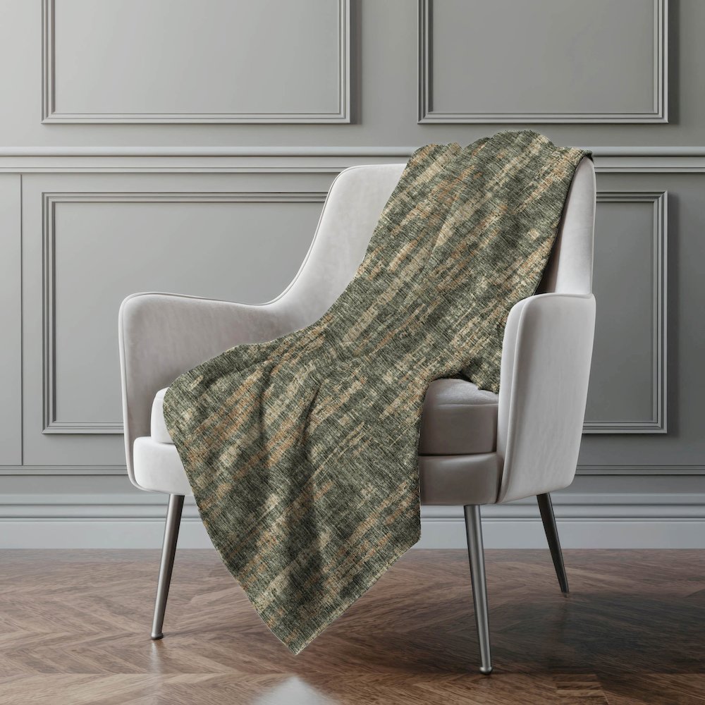 Premium Machine Washable ASB39 Green 50" x 70" Sherpa Throw Blanket