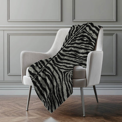 Premium Machine Washable ASB42 Shadow  50" x 70" Sherpa Throw Blanket