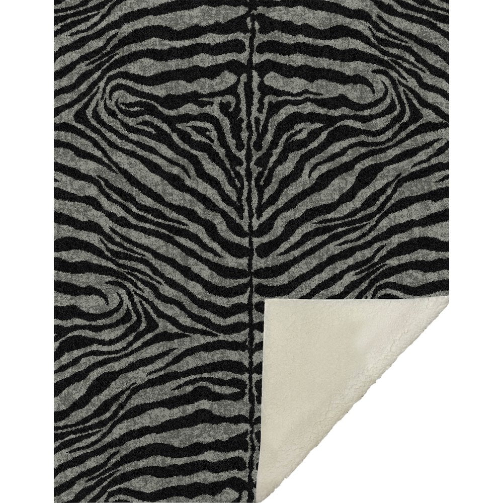 Premium Machine Washable ASB42 Shadow  50" x 70" Sherpa Throw Blanket