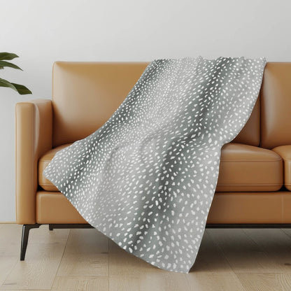 Premium Machine Washable ASB44 Gray 50" x 70" Sherpa Throw Blanket