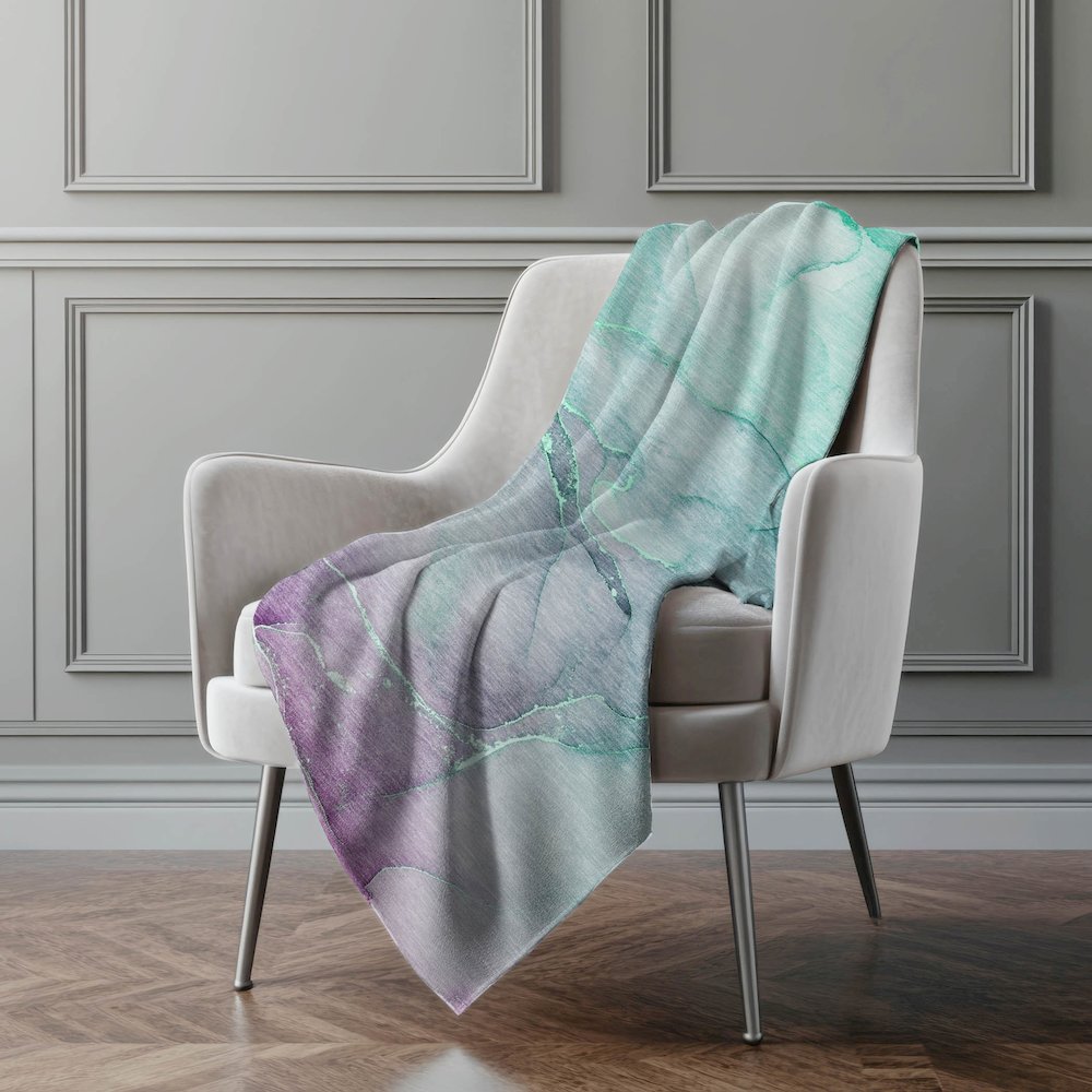Premium Machine Washable ASB508 Aloe 50" x 70" Sherpa Throw Blanket