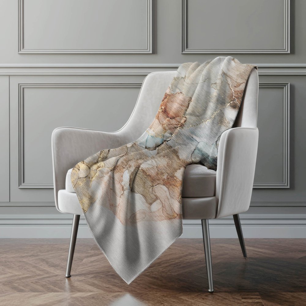 Premium Machine Washable ASB520 Beige 50" x 70" Sherpa Throw Blanket