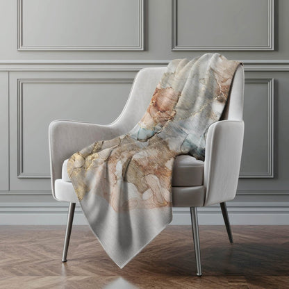 Premium Machine Washable ASB520 Beige 50" x 70" Sherpa Throw Blanket