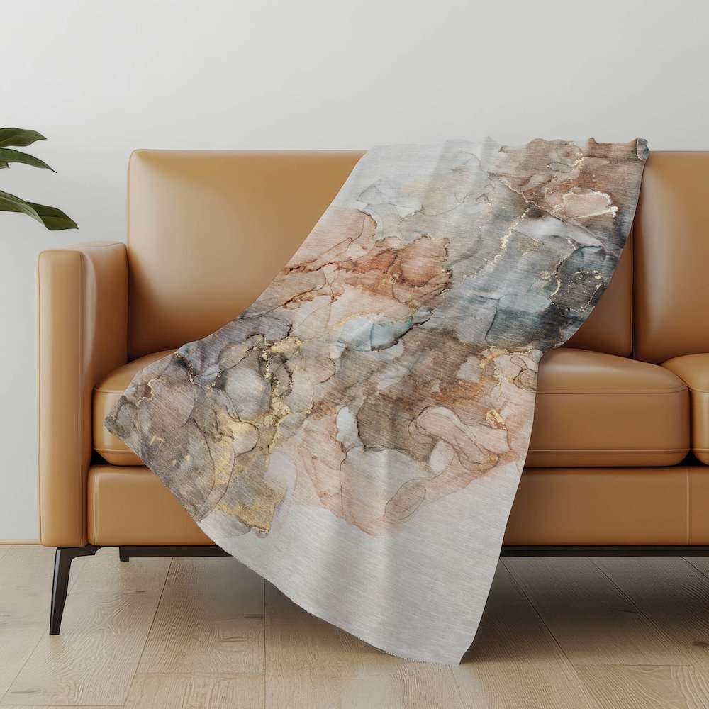 Premium Machine Washable ASB520 Beige 50" x 70" Sherpa Throw Blanket