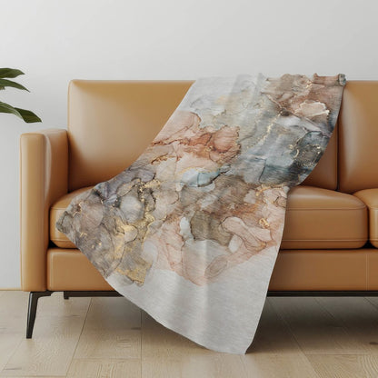Premium Machine Washable ASB520 Beige 50" x 70" Sherpa Throw Blanket