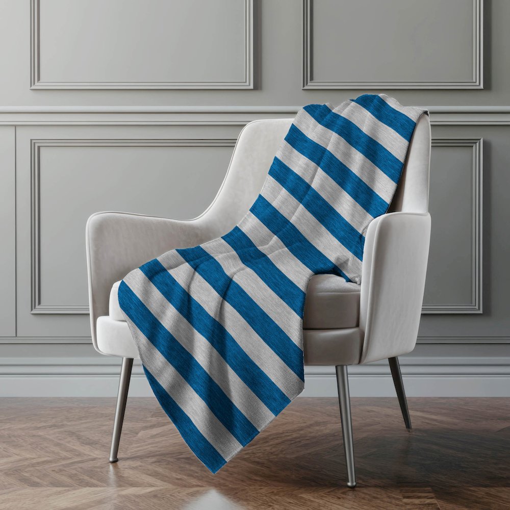 Premium Machine Washable ASB530 Blue 50" x 70" Sherpa Throw Blanket
