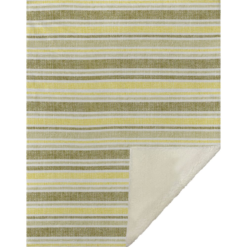 Premium Machine Washable ASB531 Khaki 50" x 70" Sherpa Throw Blanket