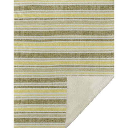 Premium Machine Washable ASB531 Khaki 50" x 70" Sherpa Throw Blanket