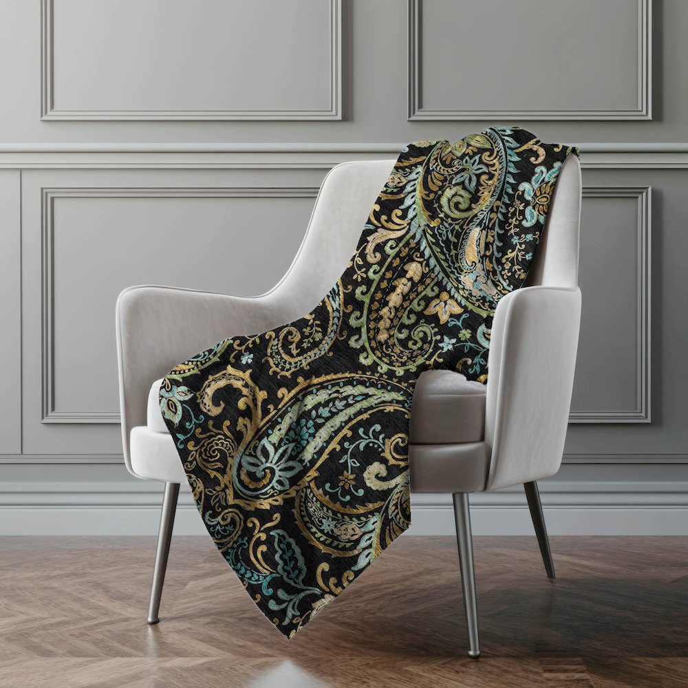 Premium Machine Washable ASB533 Black 50" x 70" Sherpa Throw Blanket