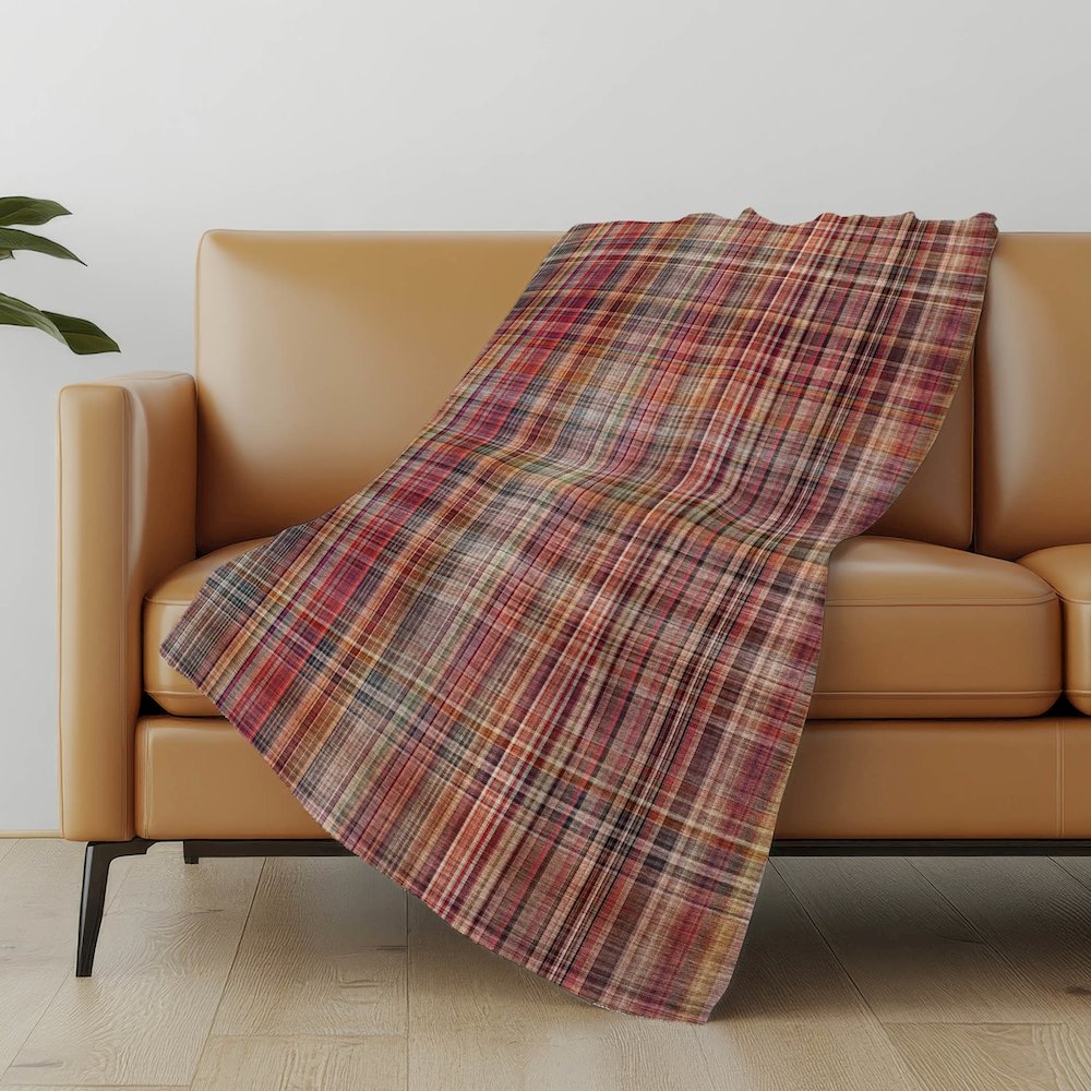 Premium Machine Washable ASB541 Red 50" x 70" Sherpa Throw Blanket