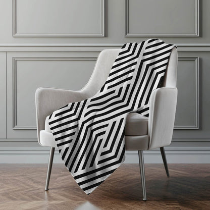 Premium Machine Washable ASB550 Black 50" x 70" Sherpa Throw Blanket