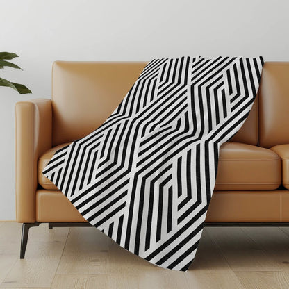 Premium Machine Washable ASB550 Black 50" x 70" Sherpa Throw Blanket