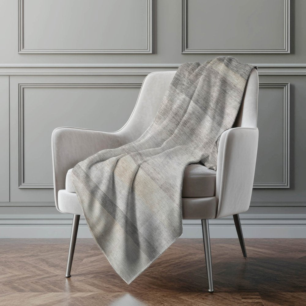Premium Machine Washable ASB568 Taupe 50" x 70" Sherpa Throw Blanket